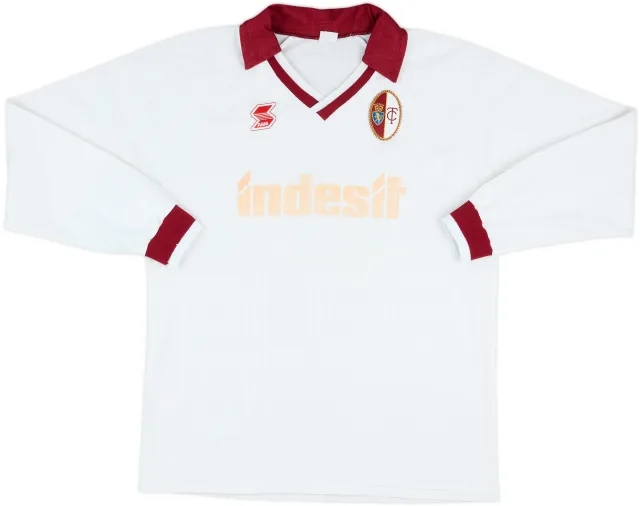 1990-91 Torino Match Issue Away L/S Shirt #14