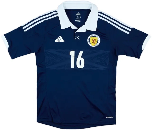 2011-13 Scotland Match Issue Home Shirt #16