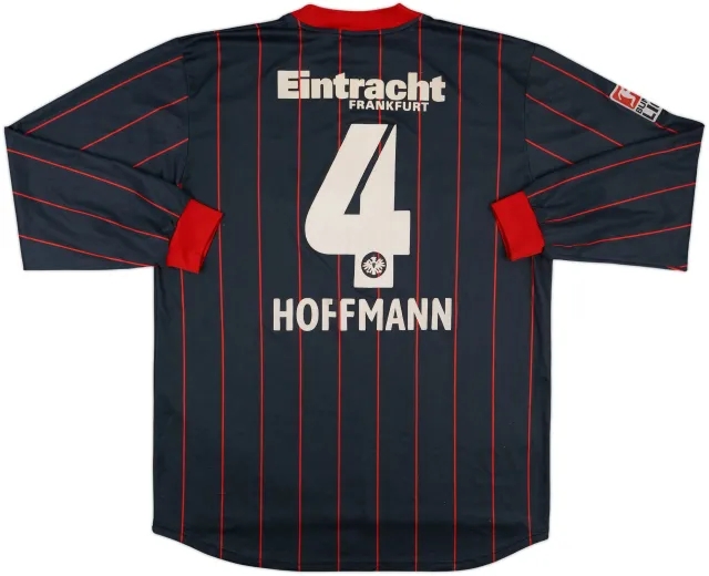Jako Eintracht Frankfurt Mens LS Player Issue Home Shirt 2004/05