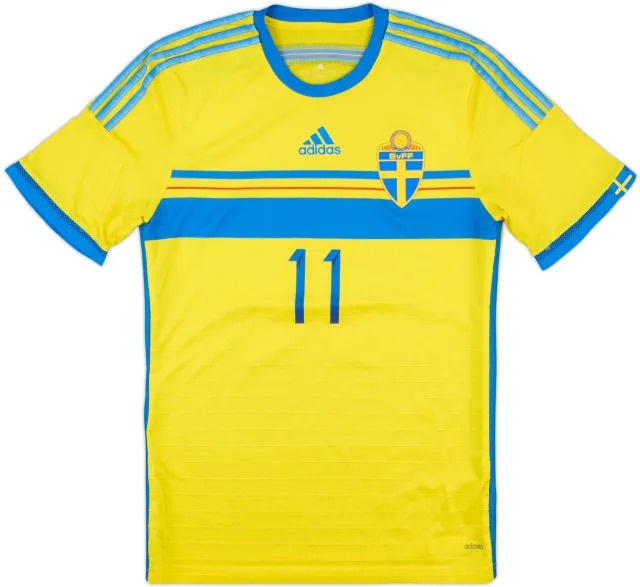 2014-15 Sweden Match Issue Home Shirt #11