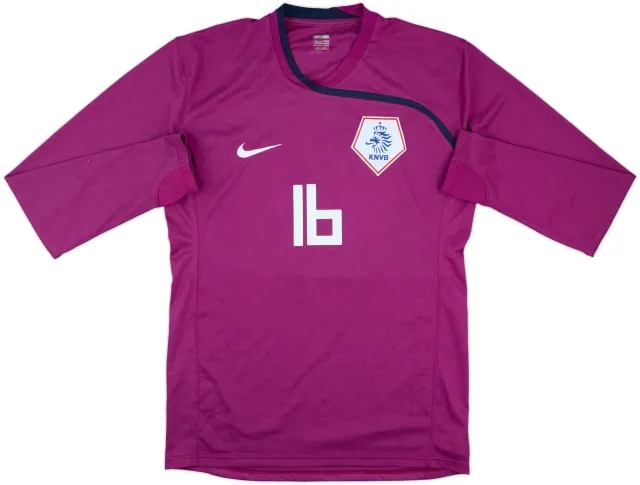2008-10 Netherlands Match Issue GK Shirt #16