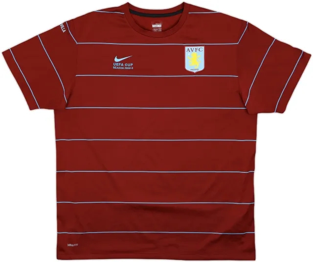 2008-09 Aston Villa 'UEFA Cup' Nike Training Shirt - 9/10 - (XL)