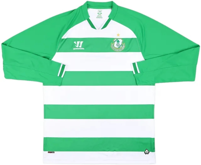 2014-15 Shamrock Rovers Home L/S Shirt - 8/10 - (XL)