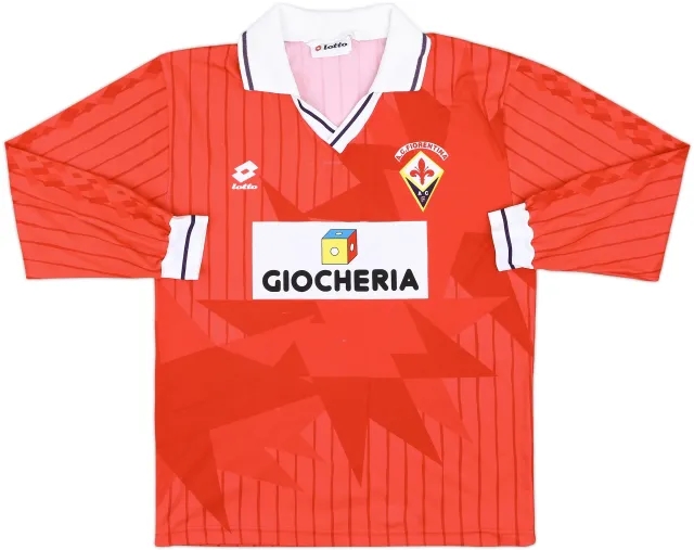 1991-92 Fiorentina Third L/S Shirt #9 - 8/10 - (M)