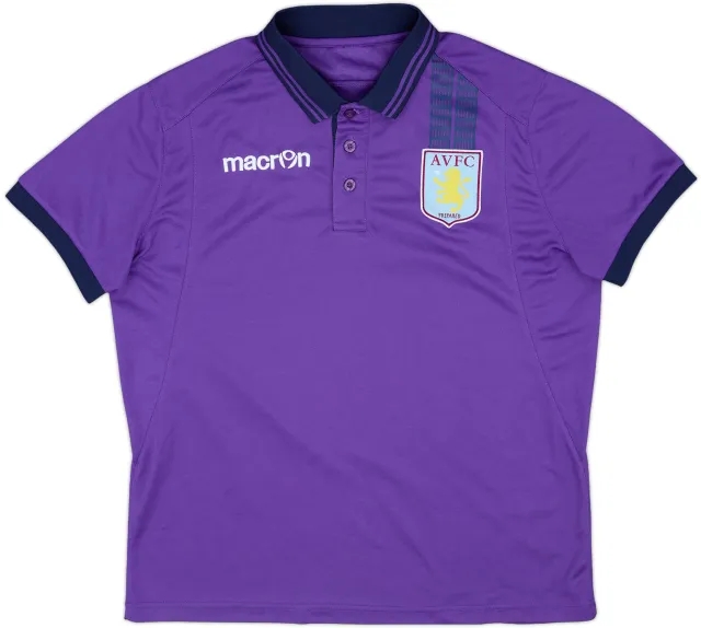 2014-15 Aston Villa Macron Polo Shirt - 8/10 - (M)