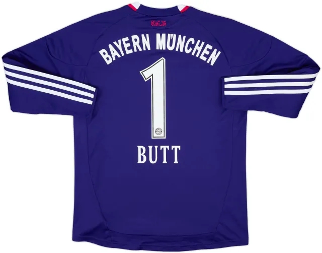 adidas Bayern Munich Boys LS Goalkeeper Home Shirt 2010/11