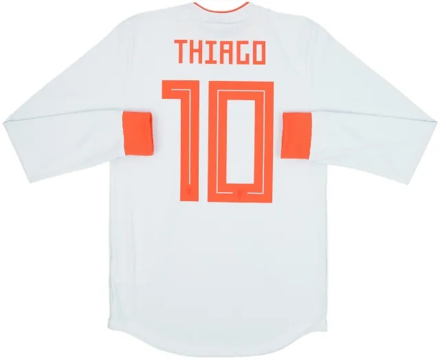 2018-19 Spain Player Issue Away L/S Shirt Thiago #10 (S)