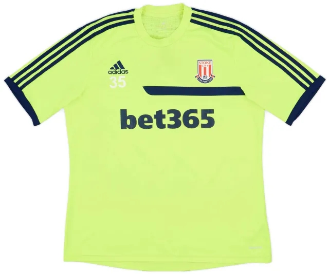 2013-14 Stoke City Player Issue adidas Training Shirt #35 - 7/10 - (XL)