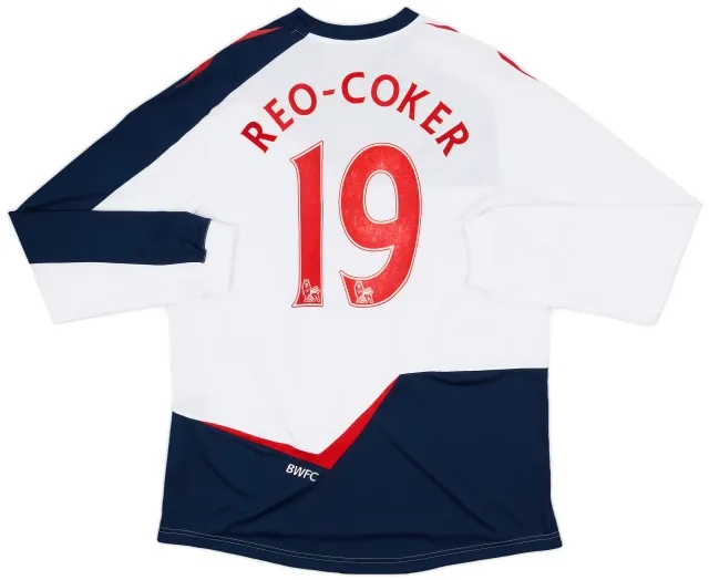 2011-12 Bolton Home L/S Shirt Reo-Coker #19 - 9/10 - (XXL)