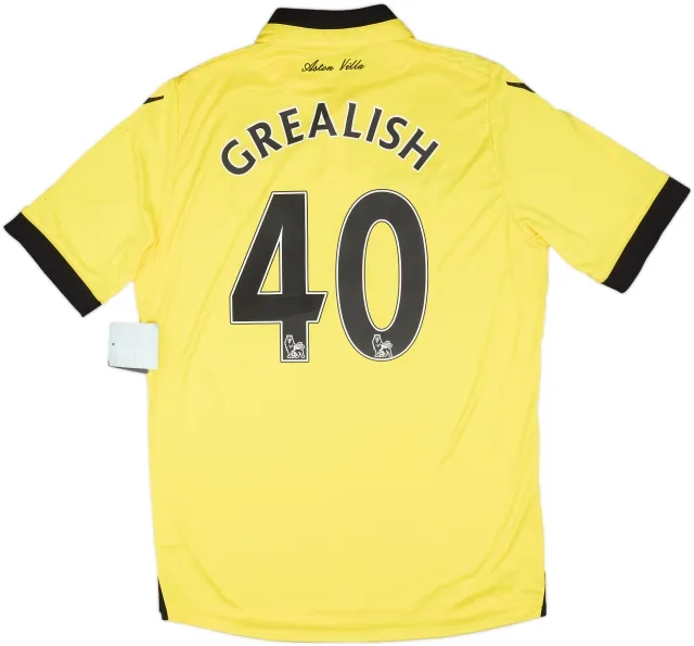 2015-16 Aston Villa Away Shirt Grealish #40 (L)