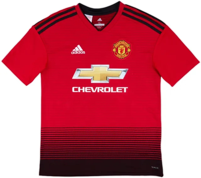 2018-19 Manchester United Home Shirt - 10/10 - (XL.Boys)