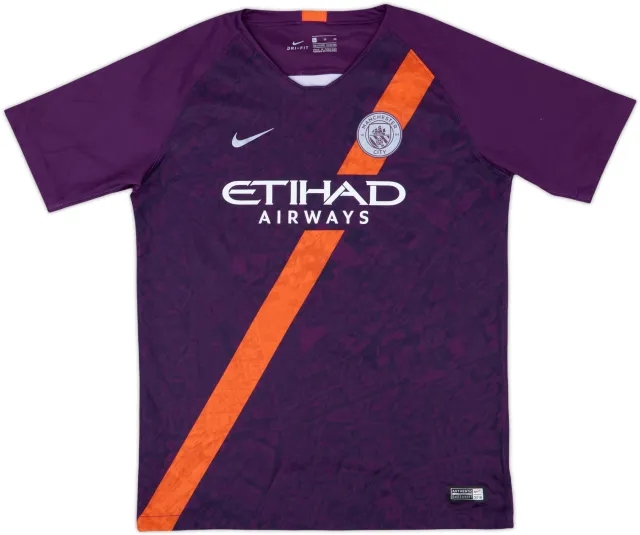 2018-19 Manchester City Third Shirt - 9/10 - (XL.Boys)