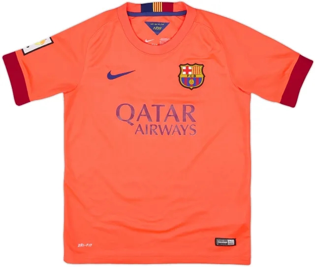 2014-15 Barcelona Away Shirt - 10/10 - (M.Boys)