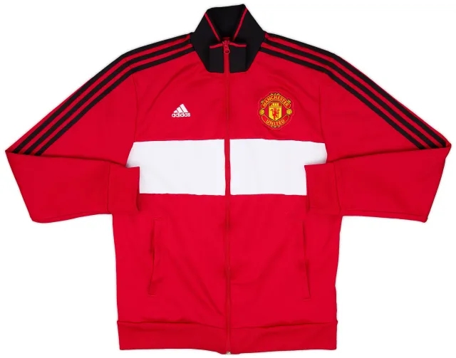 2017-18 Manchester United adidas Track Jacket - 7/10 - (L)