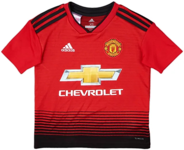 2018-19 Manchester United Home Shirt - 6/10 - (7-8 Years)
