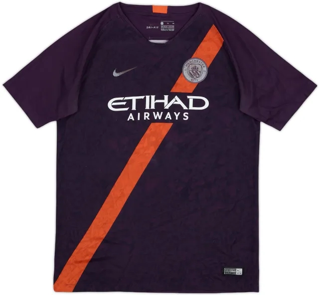 2018-19 Manchester City Third Shirt - 5/10 - (XL.Boys)