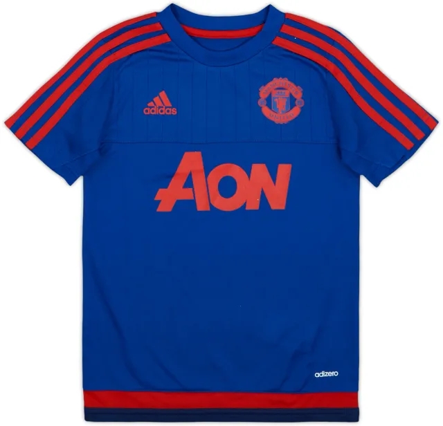 2015-16 Manchester United adizero Training Shirt - 8/10 - (7-8 Years)