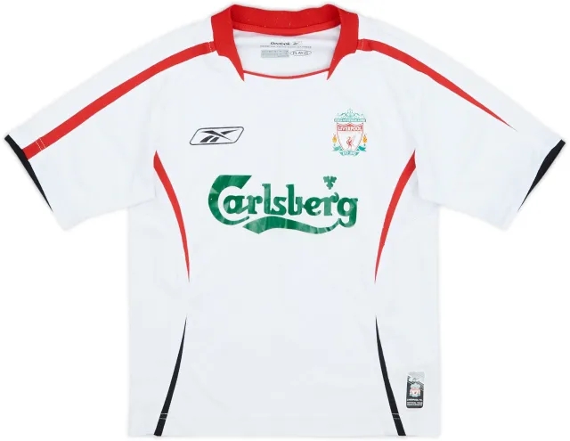 2005-06 Liverpool Away Shirt - 8/10 - (S.Boys)