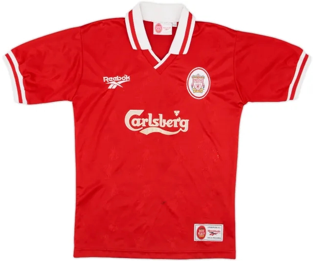 1996-98 Liverpool Home Shirt - 5/10 - (Y)