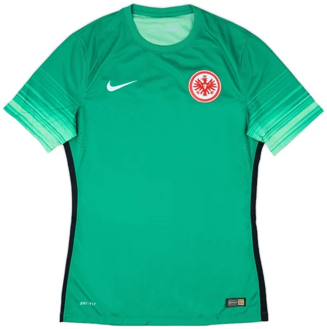 2015-16 Eintracht Frankfurt Player Issue GK S/S Shirt - 7/10 - (M)