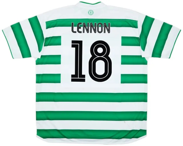 2003-04 Celtic Home Shirt Lennon #18 - 7/10 - (XXL)