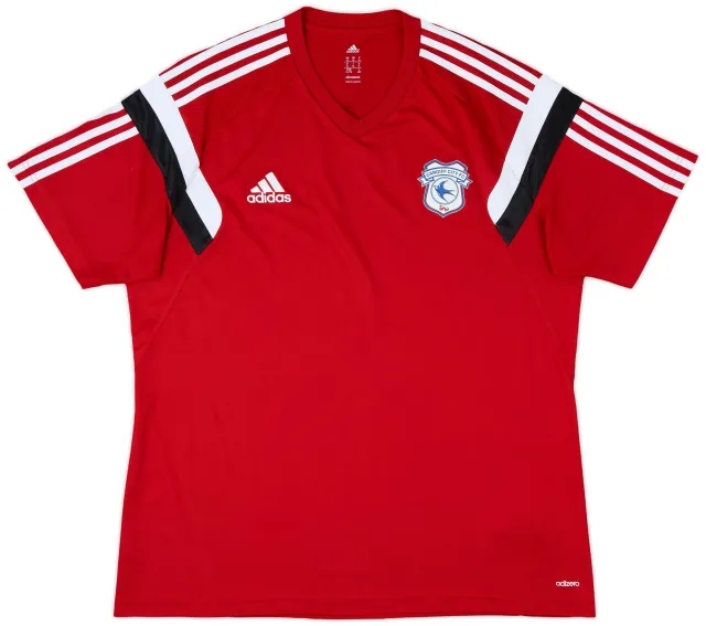 2015-16 Cardiff adidas Training Shirt - 9/10 - (XL)