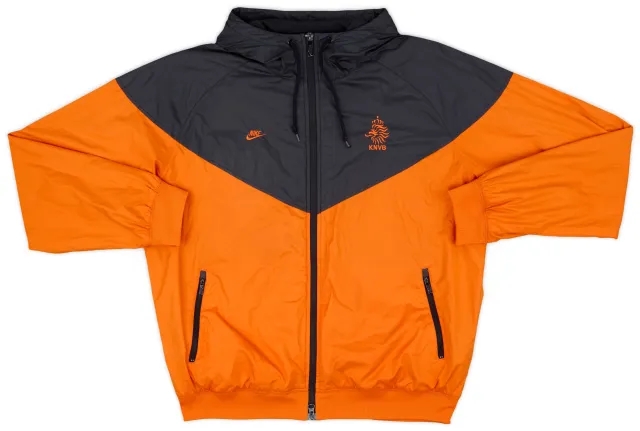2008-09 Netherlands Nike Hooded Track Jacket - 8/10 - (L)