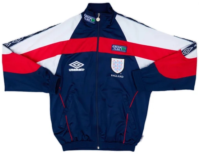 1998-00 England Umbro Track Jacket - 8/10 - (S)