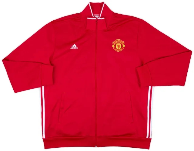 2016-17 Manchester United adidas Track Jacket - 9/10 - (XXL)