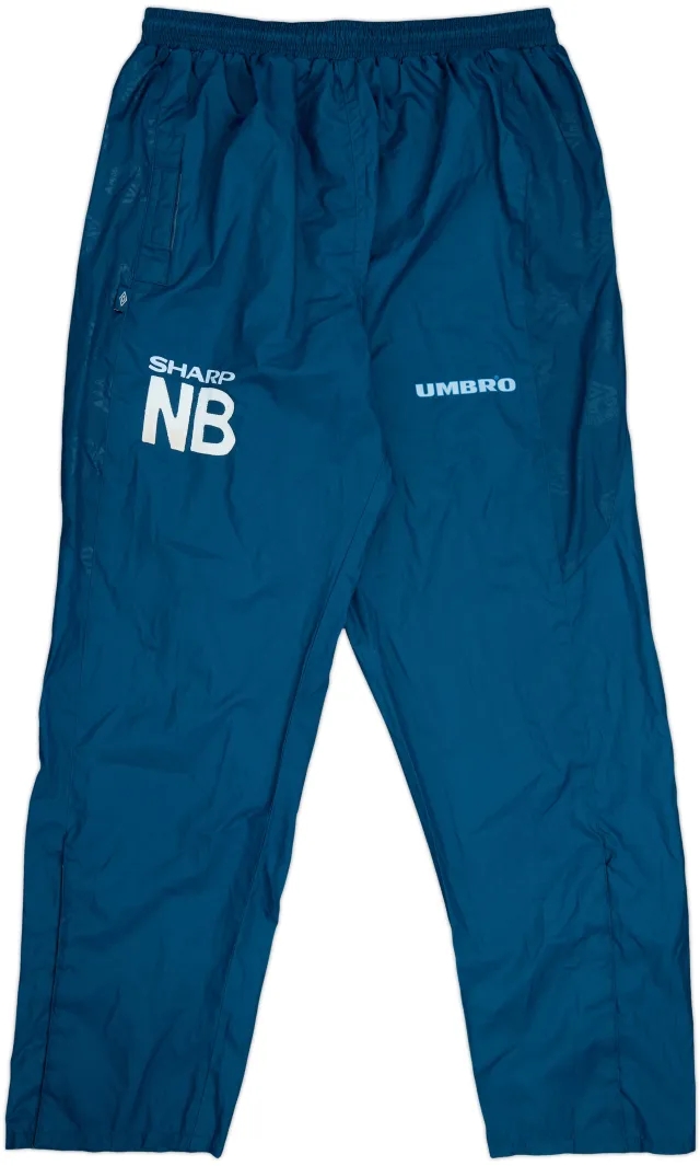 1996-97 Manchester United Umbro Staff Issue Track Pants/Bottoms 'NB' - 9/10 - (L)