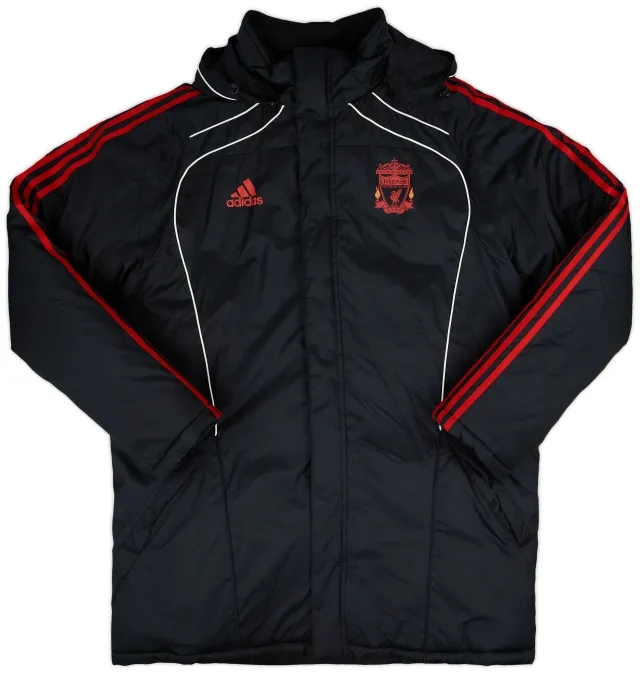 2010-11 Liverpool adidas Padded Bench Coat - 7/10 - (L/XL)