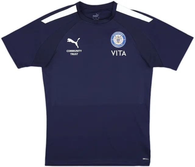 2021-22 Stockport County 'Community Trust' Puma Training Shirt - 9/10 - (M)