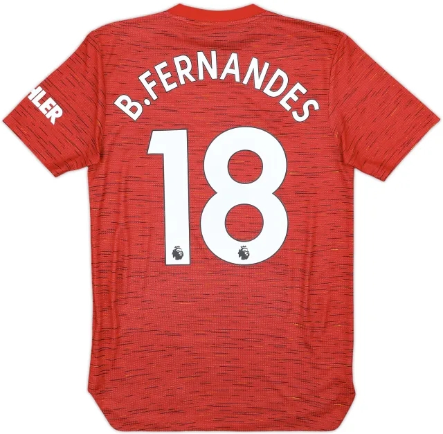 2020-21 Manchester United Authentic Home Shirt B.Fernandes #18 - 9/10 - (XS)