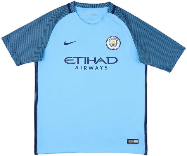 2016-17 Manchester City Home Shirt - 8/10 - (XL.Boys)