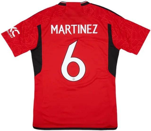 2023-24 Manchester United Home Shirt Martinez #6 - 10/10 - (M)