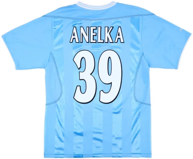 2003-04 Manchester City Home Shirt Anelka #39 - 6/10 - (S)
