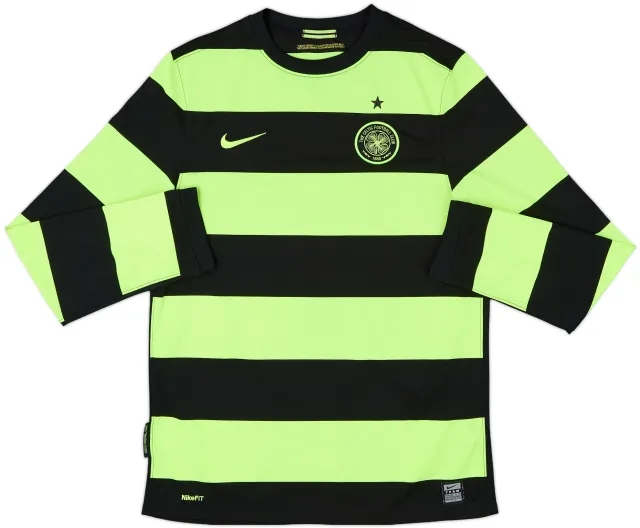 2009-11 Celtic Away L/S Shirt - 9/10 - (XL.Boys)