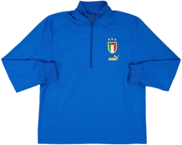 2004-05 Italy Puma 1/4 Zip Drill Top - 8/10 - (XL)