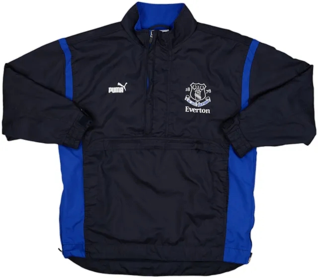 2000-01 Everton Puma 1/4 Zip Drill Top - 8/10 - (M.Boys)