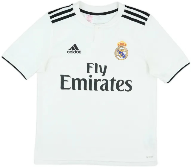 2018-19 Real Madrid Home Shirt - 9/10 - (L.Boys)