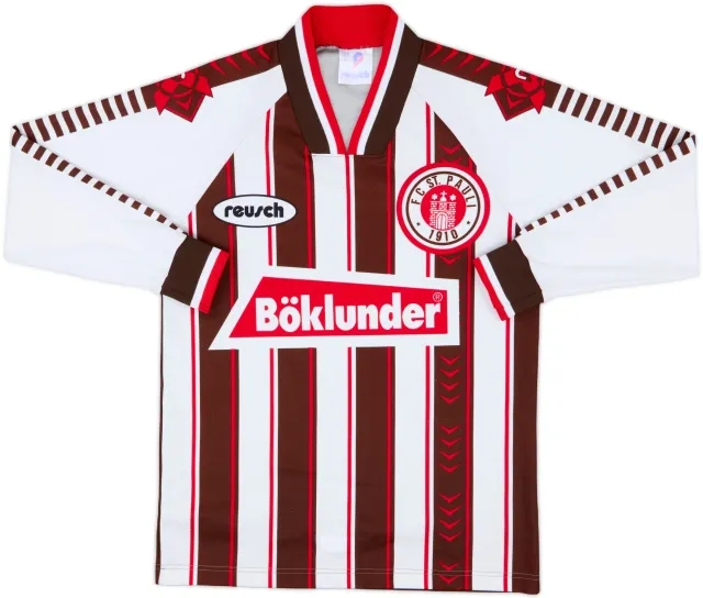 1996-97 St Pauli Home L/S Shirt - 8/10 - (XS/S)
