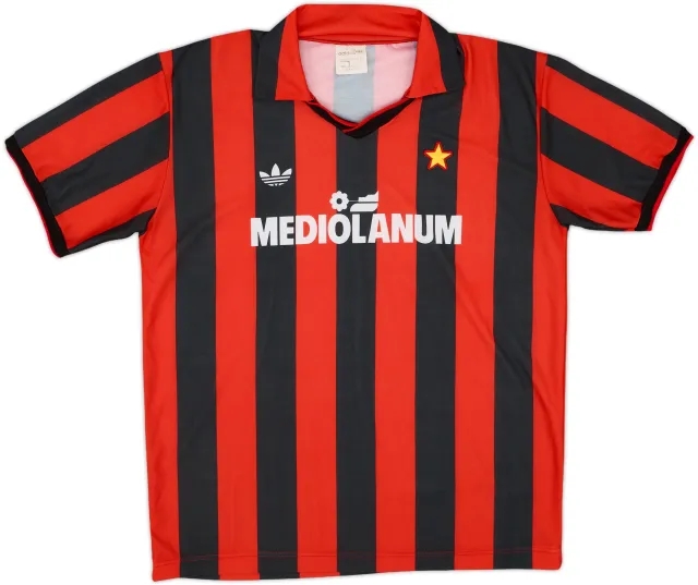 1990-91 AC Milan Home Shirt - 9/10 - (L)