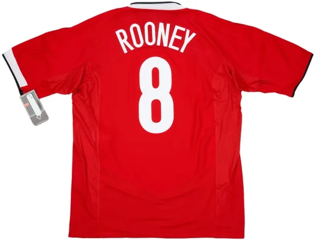 2004-06 Manchester United Home Shirt Rooney #8 (XL)