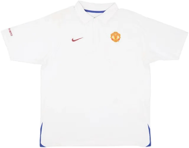 2005-06 Manchester United Nike 1/4 Zip Polo Shirt - 6/10 - (3XL)