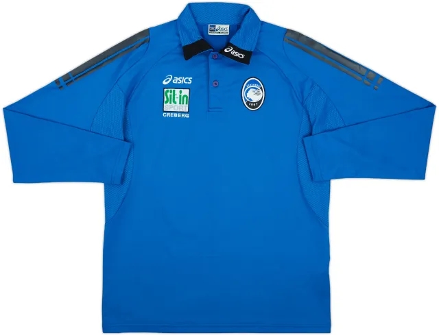 2006-07 Atalanta Asics Polo L/S Shirt - 8/10 - (M)
