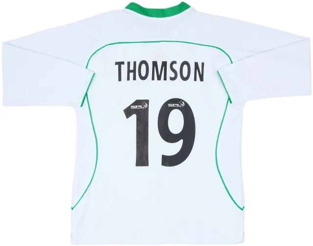 2004-05 Hibernian Away L/S Shirt Thomson #19 - 6/10 - (L)