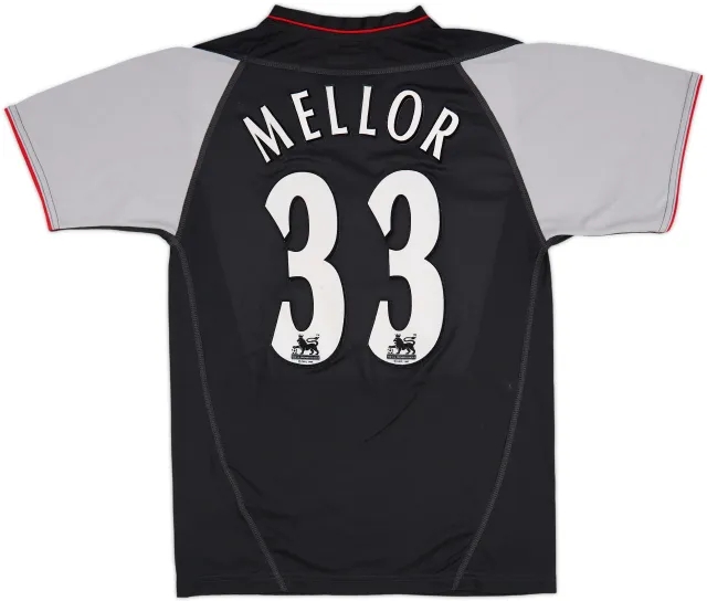 2002-04 Liverpool Away Shirt Mellor #33 - 7/10 - (XL.Boys)