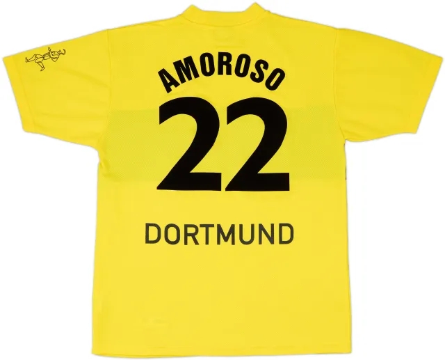 2002-03 Borussia Dortmund Home Shirt Amoroso #22 - 7/10 - (XL.Boys)