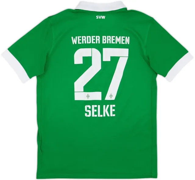 2014-15 Werder Bremen Home Shirt Selke #27 - 6/10 - (L.Boys)
