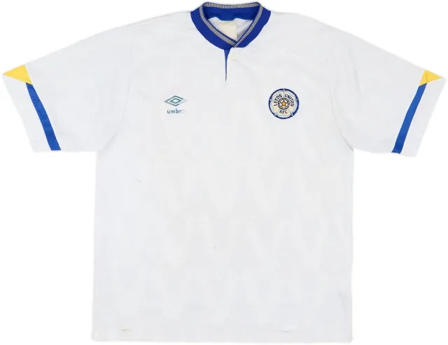 1990-91 Leeds United Home Shirt - 5/10 - (L)